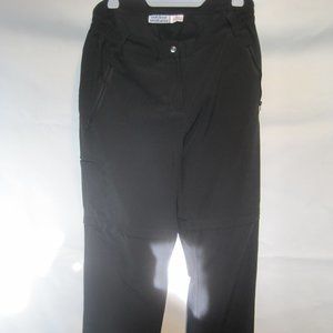 Outdoor Ventures Women's Size 12 Black Lightweight Convertible Cargo Pants